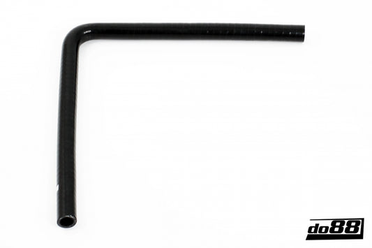 DO88 SLB90G13 Silicone Hose Black 90 degree long leg 0,5'' (13mm)