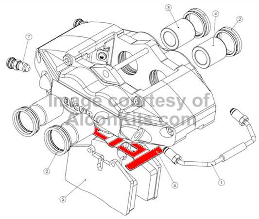 Alcon SSA4436X681 Replacement Anti-Rattle Clip - Evo X