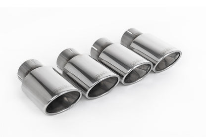 MillTek SSXAU1206 Audi TTS MK3 - Resonated (Quieter) Cat-Back Exhaust System with Polished Oval Tips
