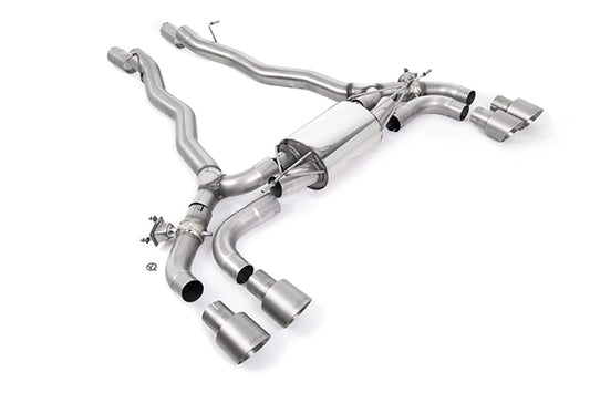 Milltek SSXBM1176 BMW Centre Resonator / OPF/GPF Back System With Brushed Titanium GT-100 Trims 