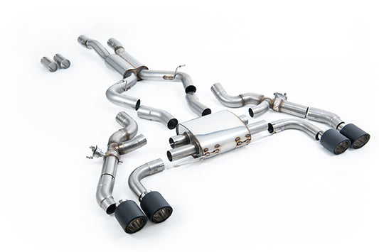 Milltek SSXBM1214 BMW OPF/GPF Back System - Jet-115 Carbon Trims  (Inc. X3, X4)