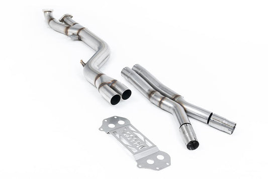 MillTek-SSXBM1336-GPF/OPF Bypass OPF/GPF Bypass Single Pipe 102mm - X Pipe to OE Axle Back Only | ML Performance Car Parts