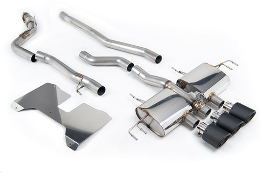 Milltek SSXHO279 Honda / Acura Non Resonated (Loudest) Valved Catback With Jet-115 Carbon Fibre Trims (Inc. Civic)