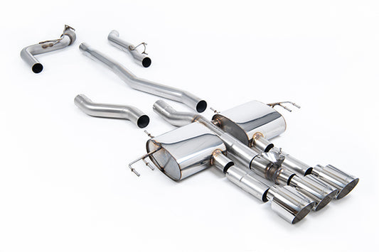 Milltek SSXHO305 Honda / Acura Cat-Back Non-Resonated (Loudest) With 3 X GT-115 Polished Trims (Inc. Integra)