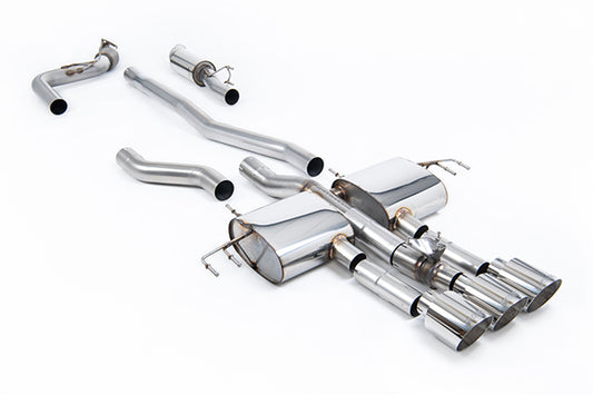 Milltek SSXHO315 Honda / Acura Cat-Back Part-Resonated (Mid Volume Level) With 3 X GT-115 Polished Trims (Inc. Integra)