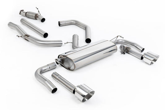 MillTek-SSXHY191-Cat-back Non Resonated Valved Catback with GT-139 Polished Trims | ML Performance Car Parts