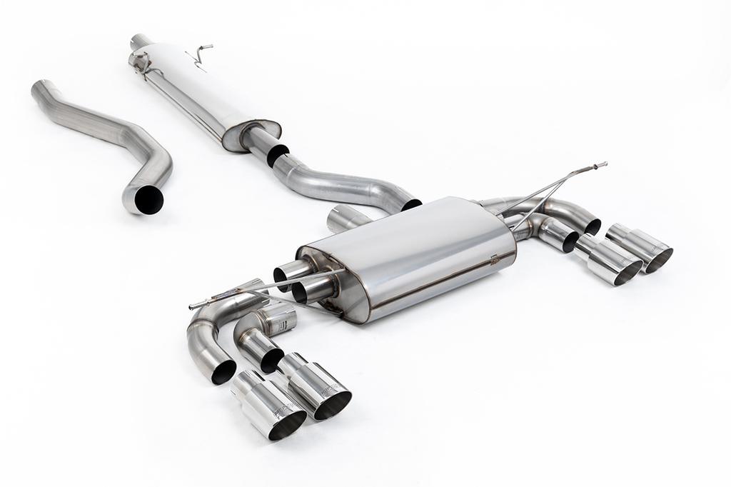 MillTek-SSXLR214-Particulate Filter-back OPF/GPF Back System with GT-90 Polished Trims - ECE Approved | ML Performance Car Parts