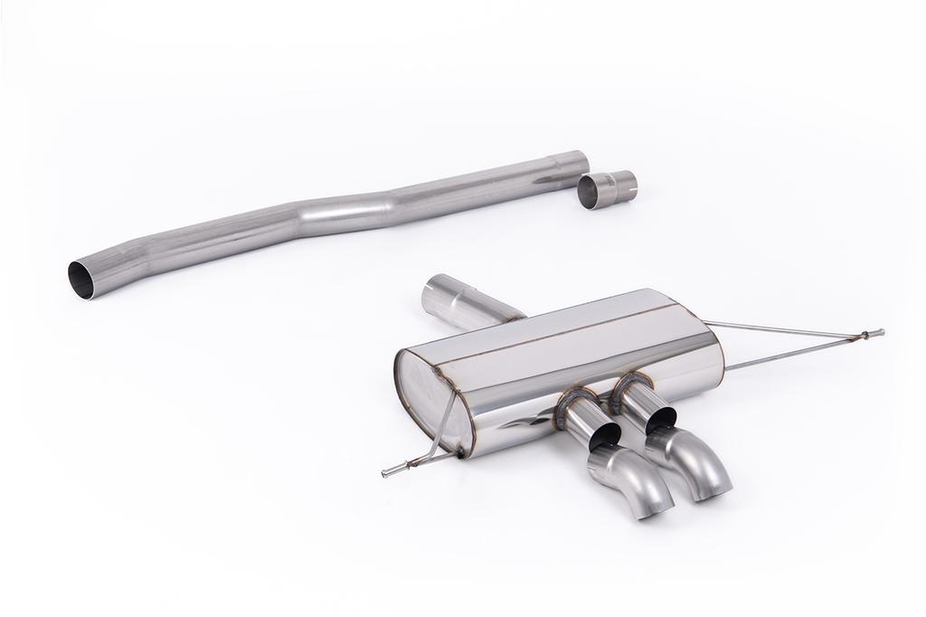 MillTek-SSXM491-Particulate Filter-back Non-Resonated (louder) OPF/GPF Back Systems to Standard or Sport Diffuser with Downturn Tips | ML Performance Car Parts