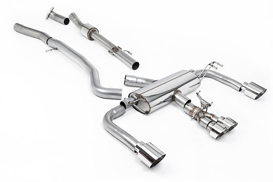 Milltek SSXTY149 Toyota 76.2mm / 3' Non Resonated Primary Cat-Back (Loudest) With Polished Gt Tips (Inc. Corolla)