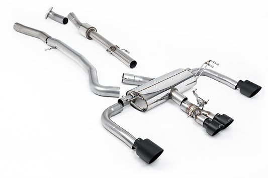 Milltek SSXTY150 Toyota 76.2mm / 3' Non Resonated Primary Cat-Back (Loudest) With Cerakote Black Gt Tips (Inc. Corolla)