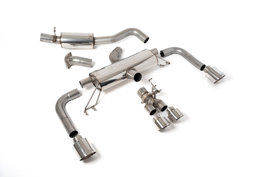 Milltek SSXTY155 Toyota 76.2mm / 3' Resonated Secondary Cat-Back With Polished Gt Tips (Inc. Corolla)