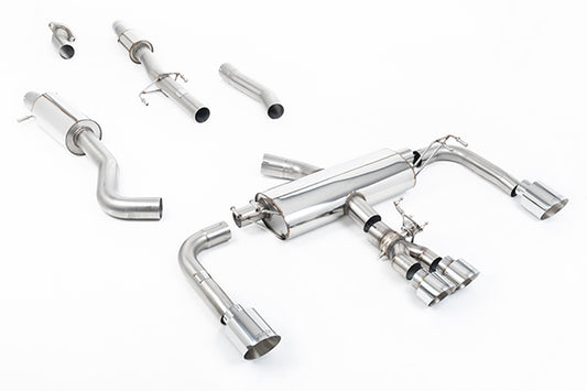 Milltek SSXTY159 Toyota 76.2mm / 3' Resonated Primary Cat-Back With Polished Gt Tips (Inc. Corolla)