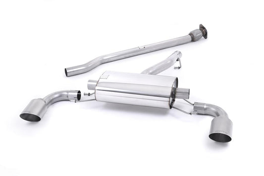 MillTek-SSXTY172-Secondary Cat-back Non-resonated (louder). Brushed Titanium Tips | ML Performance Car Parts