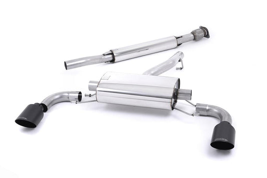 MillTek-SSXTY177-Secondary Cat-back Resonated (quieter). Ceramic Black Tips - ECE Approved | ML Performance Car Parts