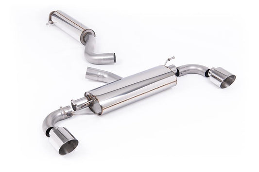 MillTek-SSXTY200-Particulate Filter-back 3' / 76mm Resonated OPF/GPF Back System with GT-115 Polished Trims - ECE Approved | ML Performance Car Parts