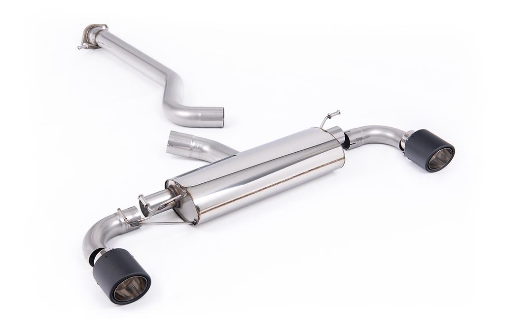 MillTek-SSXTY209-Particulate Filter-back 3' / 76mm Non-Resonated (Louder) OPF/GPF Back System with JET-115 Carbon Trims | ML Performance Car Parts