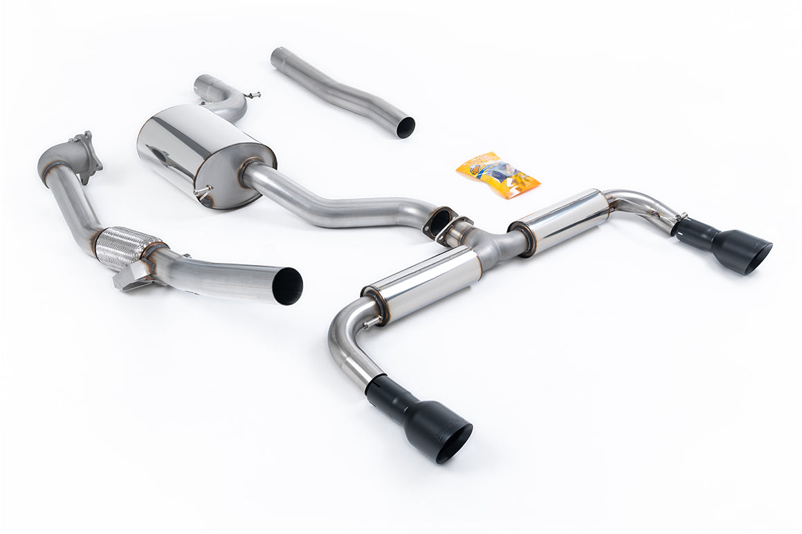 MillTek SSXVW188-1 VW Golf GTi Mk6 - Non-Resonated Turbo-Back Exhaust System with Catalyst Delete
