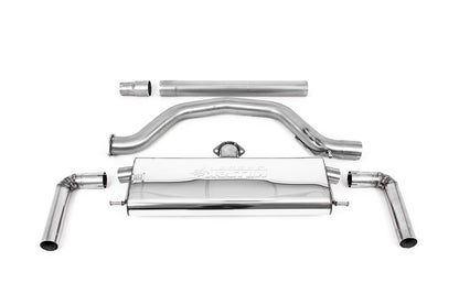 MillTek SSXVW619 VW Golf 80mm OPF/GPF Back System with Titanium GT-115 Trims - EC Approved