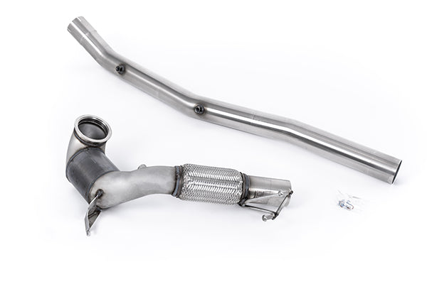 Milltek SSXVW674 Audi Volkswagen 94mm / 3.7Inch Id Turbo Outlet To 80mm / 3.15Inch Downpipe With 200Cpsi Race Cat (Inc. S3, Golf)