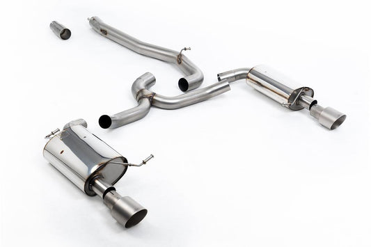 MillTek-SSXVW749-Cat-back Non-Resonated (Louder) with Titanium GT-100 Trims | ML Performance Car Parts