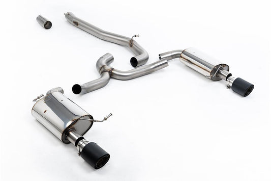 MillTek-SSXVW751-Cat-back Non-Resonated (Louder) with Carbon Jet-100 Trims | ML Performance Car Parts
