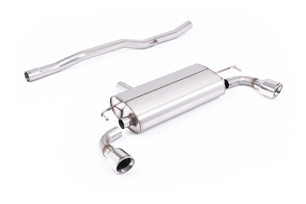 MillTek-SSXVW770-Cat-back V2 Non-resonated (loudest) with Jet-100 Inward Rolled Tips | ML Performance Car Parts