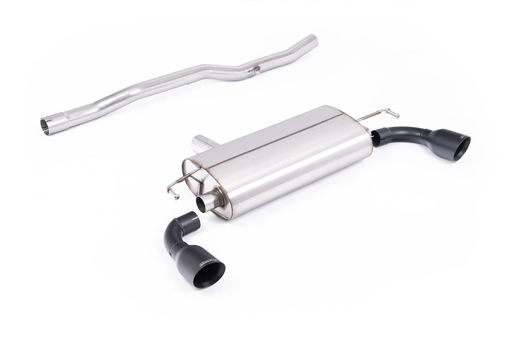 MillTek-SSXVW772-Cat-back V2 Non-resonated (loudest) with GT-100 Cerakote Black Trims | ML Performance Car Parts