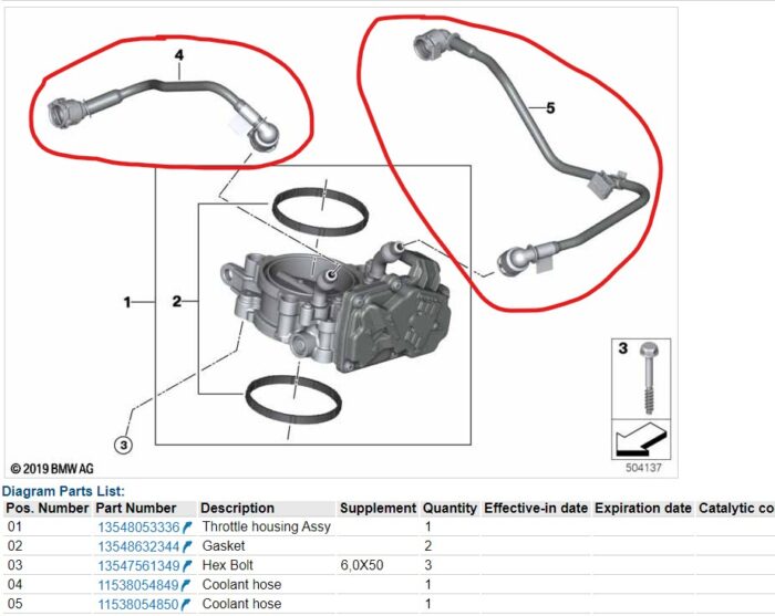 VTT-S58-TB-COOLANT-DELETE Plug and Play Billet S58 Throttle Body Coolant Delete Kit