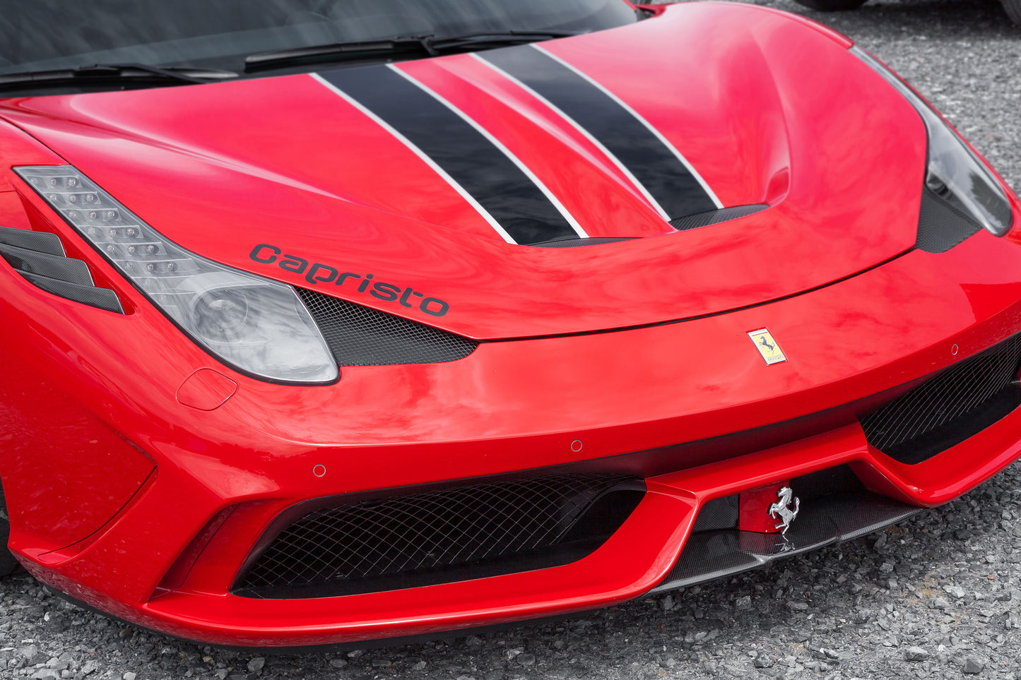 Capristo 03FE00410014LM Ferrari 458 Speciale Carbon Air Intake Flaps (Matte) 