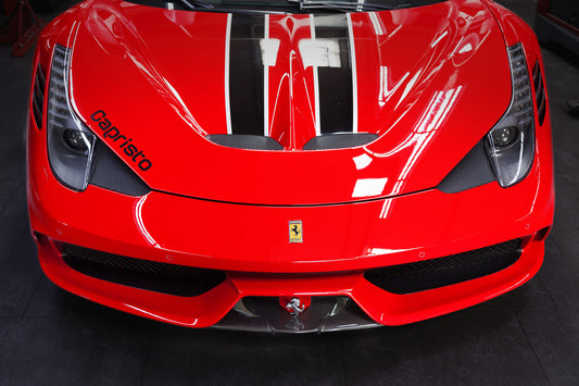 Capristo 03FE00410012LM Ferrari 458 Speciale Carbon Front Spoiler (Matte) 