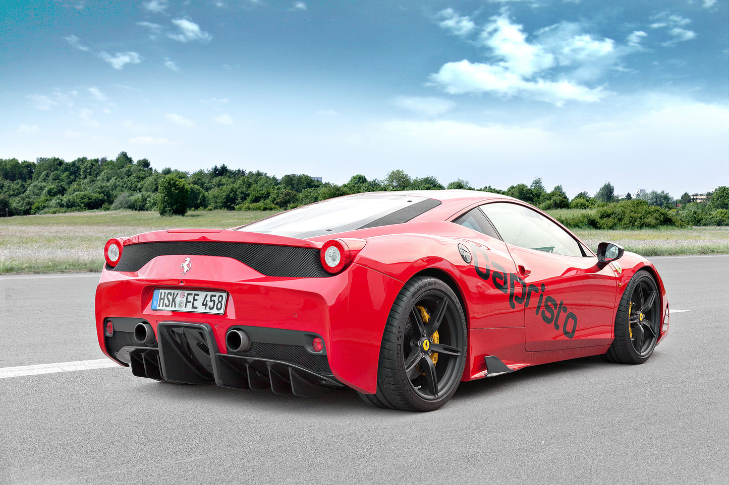 Capristo 03FE00410020LM Ferrari 458 Speciale Carbon Rear Diffuser (Matte) 