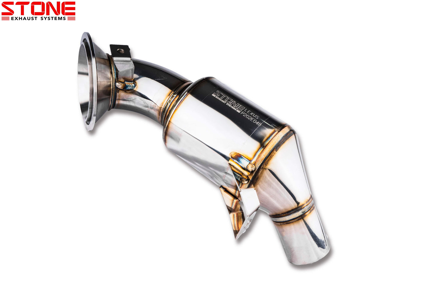 Stone Exhaust Lexus 8AR-FTS AZ10 NX Eddy Catalytic Downpipe (NX 200T & NX 300T) | ML Performance UK