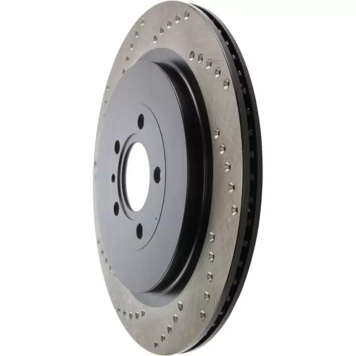 StopTech 128.61105L Ford Mustang Shelby GT500 5.8 Supercharged 350x19 Sport Cross Drilled Brake Disc - Rear Left