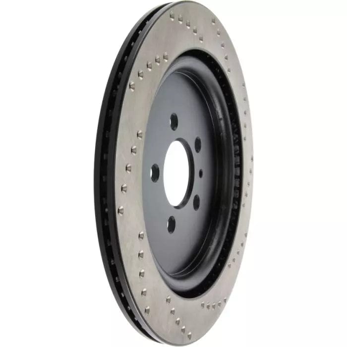 StopTech 128.61105L Ford Mustang Shelby GT500 5.8 Supercharged 350x19 Sport Cross Drilled Brake Disc - Rear Left