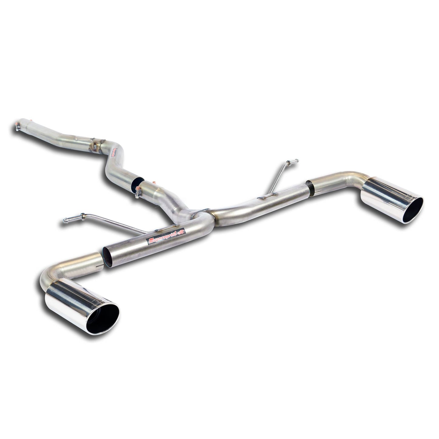 Supersprint BMW N47 F20 F21 116d Muffler Delete Rear Exhaust and Connecting Pipe - Left & Right Tips