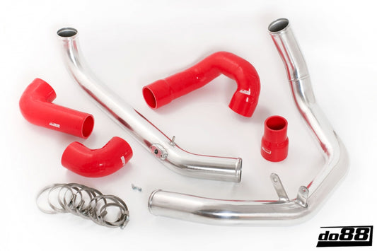 DO88 TR-120R-OEM SAAB 9-3 2.0T 2003- OEM IC Pressure pipes with Red hoses