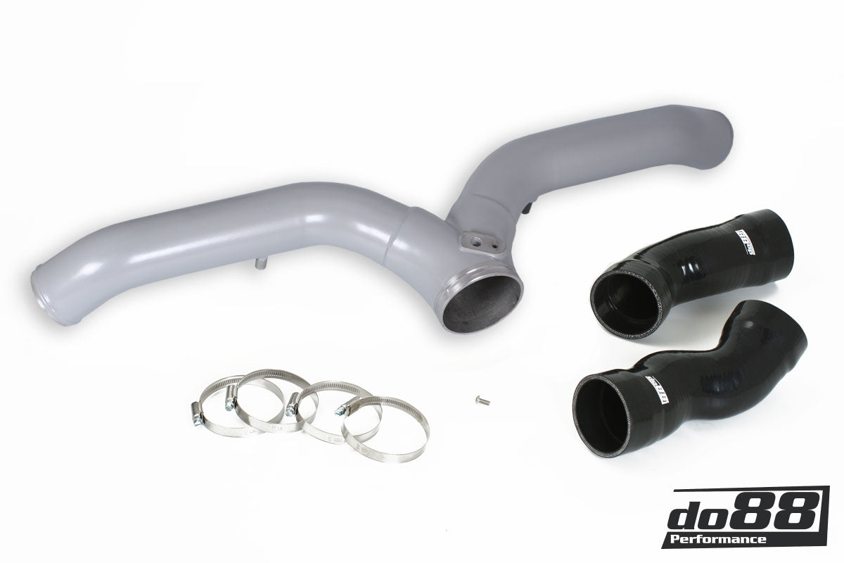 DO88 TR-140SI-ICM200 Porsche 997.1 Turbo Y-Pipe, Silver for ICM-200 IC