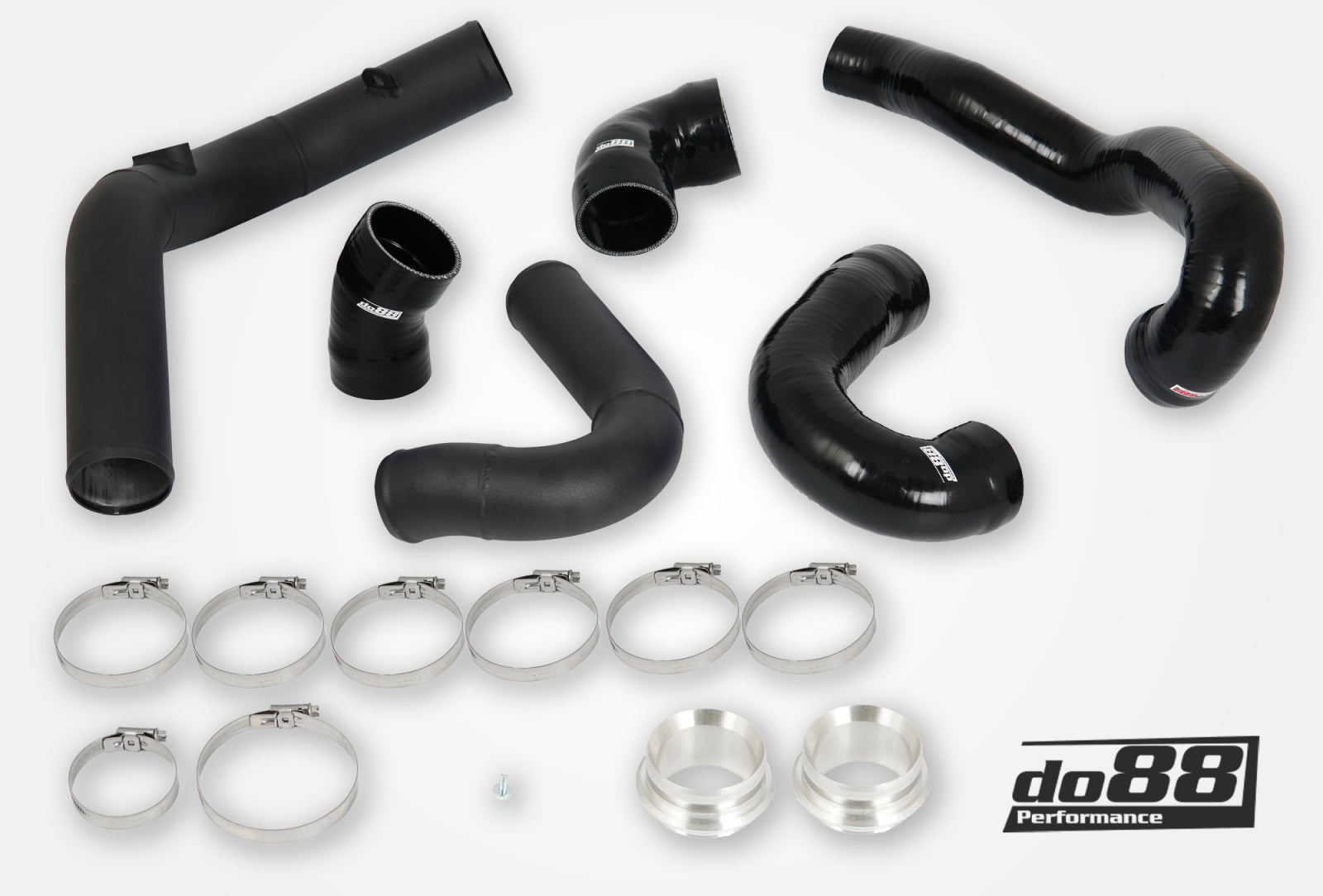 DO88 TR-330-S SAAB 9-5 2.8t V6 2010-2011 Pressure pipes with Black hoses