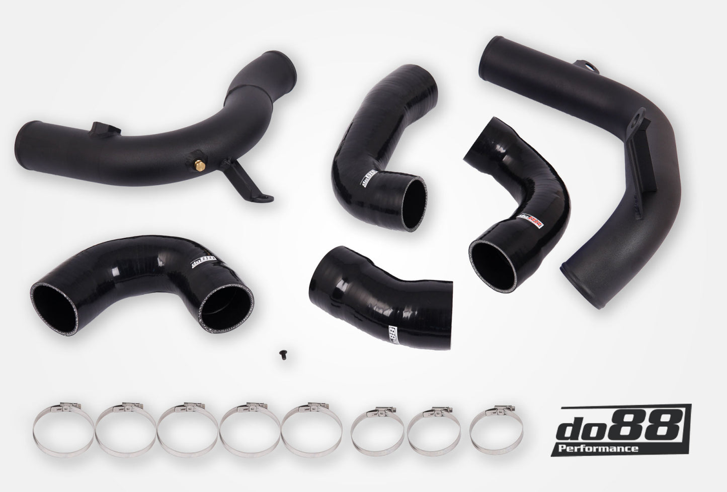 DO88 TR-340-OE-3-S AUDI SEAT SKODA VW 1.8 / 2.0 TSI (MQB) OEM IC Pressure pipes, Black hoses