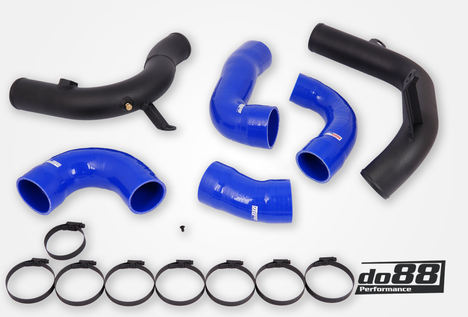 DO88 TR-340-do88-2-B VAG 2.0 TSI EA888 Gen4 (245hp) IC Pressure pipes, Blue hoses