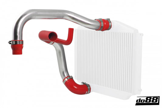 DO88 TR-850-R-76 Volvo 850/SVC70 Turbo Pressure pipes, red hoses, 76mm throttle body