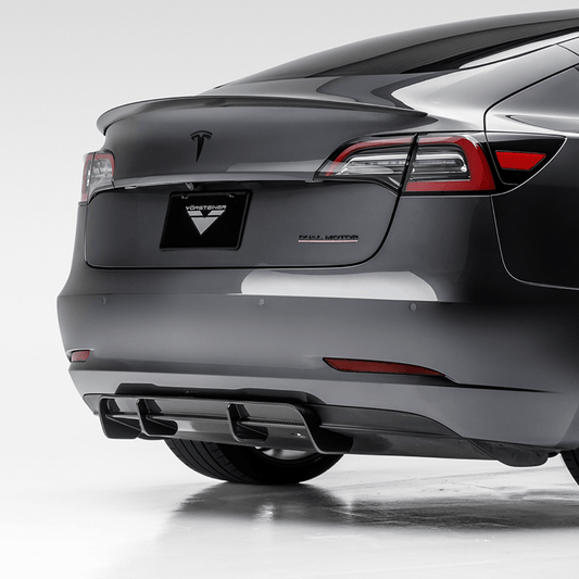 Vorsteiner TEV1055 Tesla Model 3 Volta Aero Rear Diffuser | ML Performance