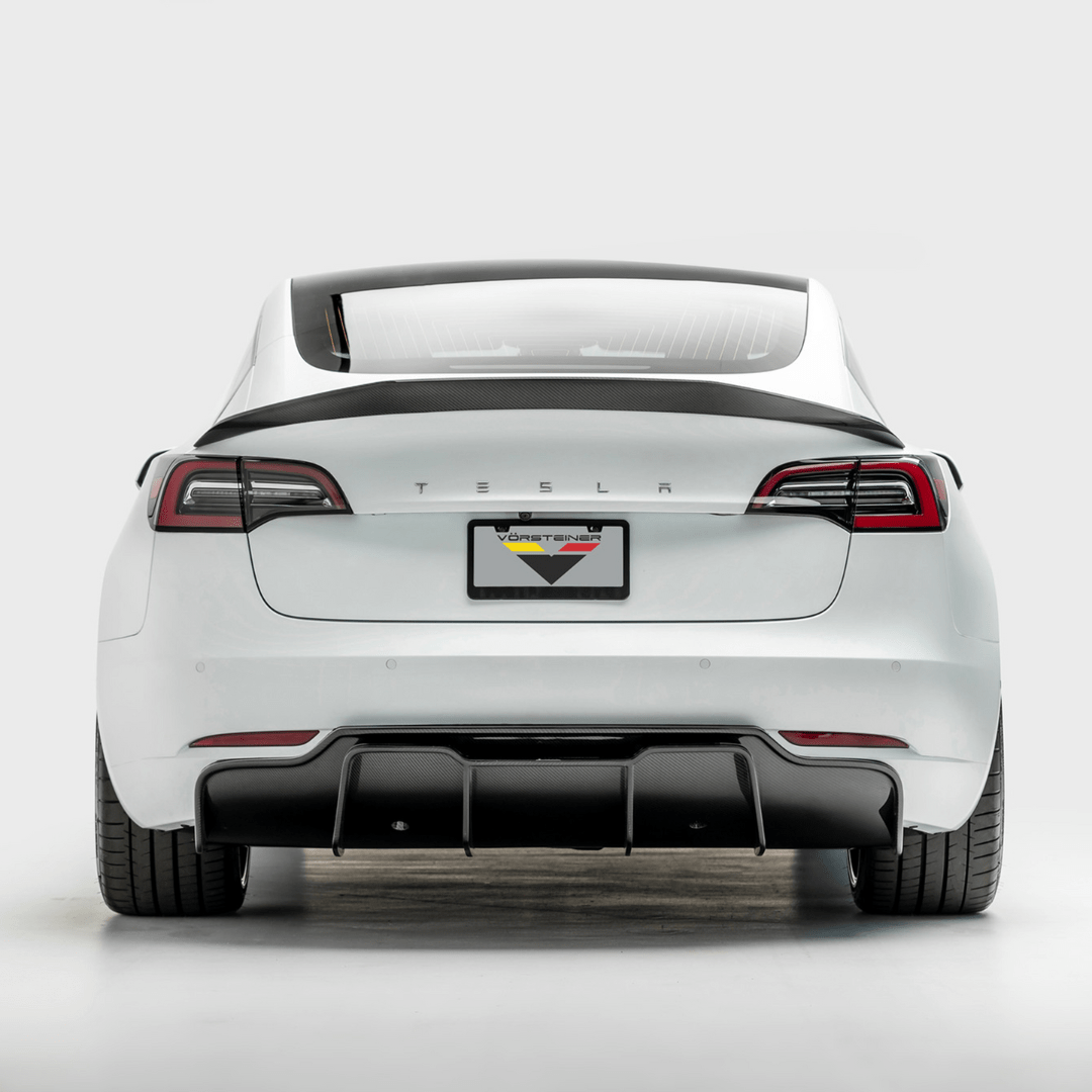 Vorsteiner TEV1050 Tesla Model 3 Volta Aero Rear Diffuser *TRACK EDITION* | ML Performance