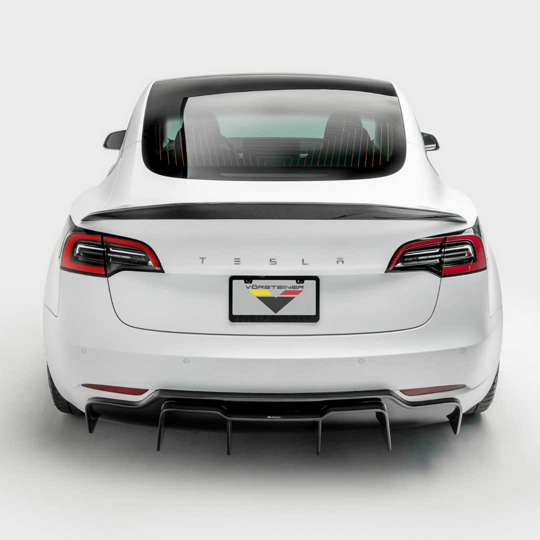 Vorsteiner TEV1050 Tesla Model 3 Volta Aero Rear Diffuser *TRACK EDITION* | ML Performance