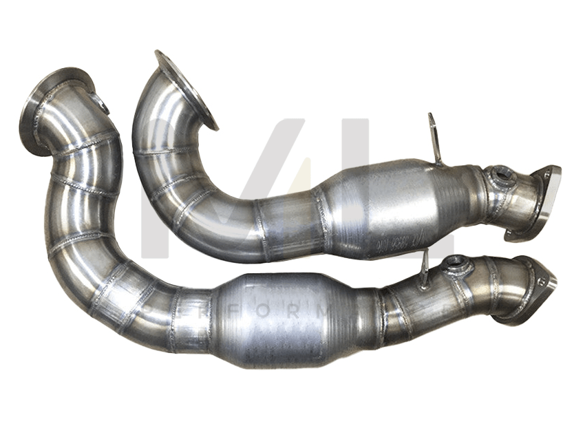 Ultimate Racing BMW N54 E82 E88 E90 E92 Metal Substrate High-Flow Catted Downpipes - LHD (135i & 335i)