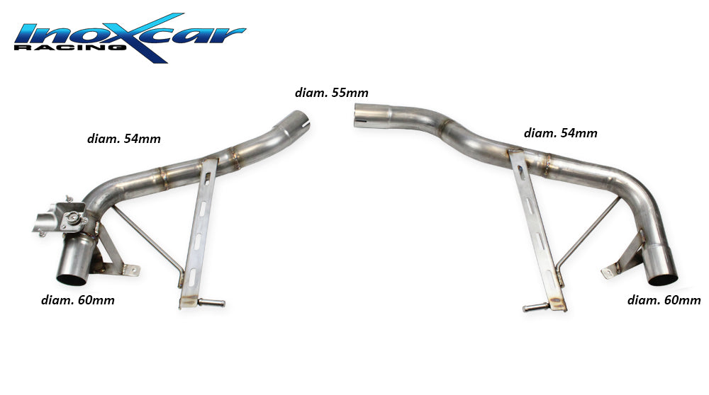 InoXcar VALV.MACAN.08 PORSCHE MACAN T 2.0 TFSI Rear Without Silencer R+L + Valve With Assembly Of Original Engine (Exclusive Assembly With Original End Pipe) 1 | ML Performance UK Car Parts