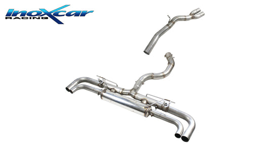 InoXcar VALV.RSQ3.SUV.02 Audi RSQ3 (Type F3) Direct Central Pipe + Rear Silencer R+L (More Free, More Noisy) + Valves Assembly With Original Electric Engines 1 | ML Performance UK Car Parts