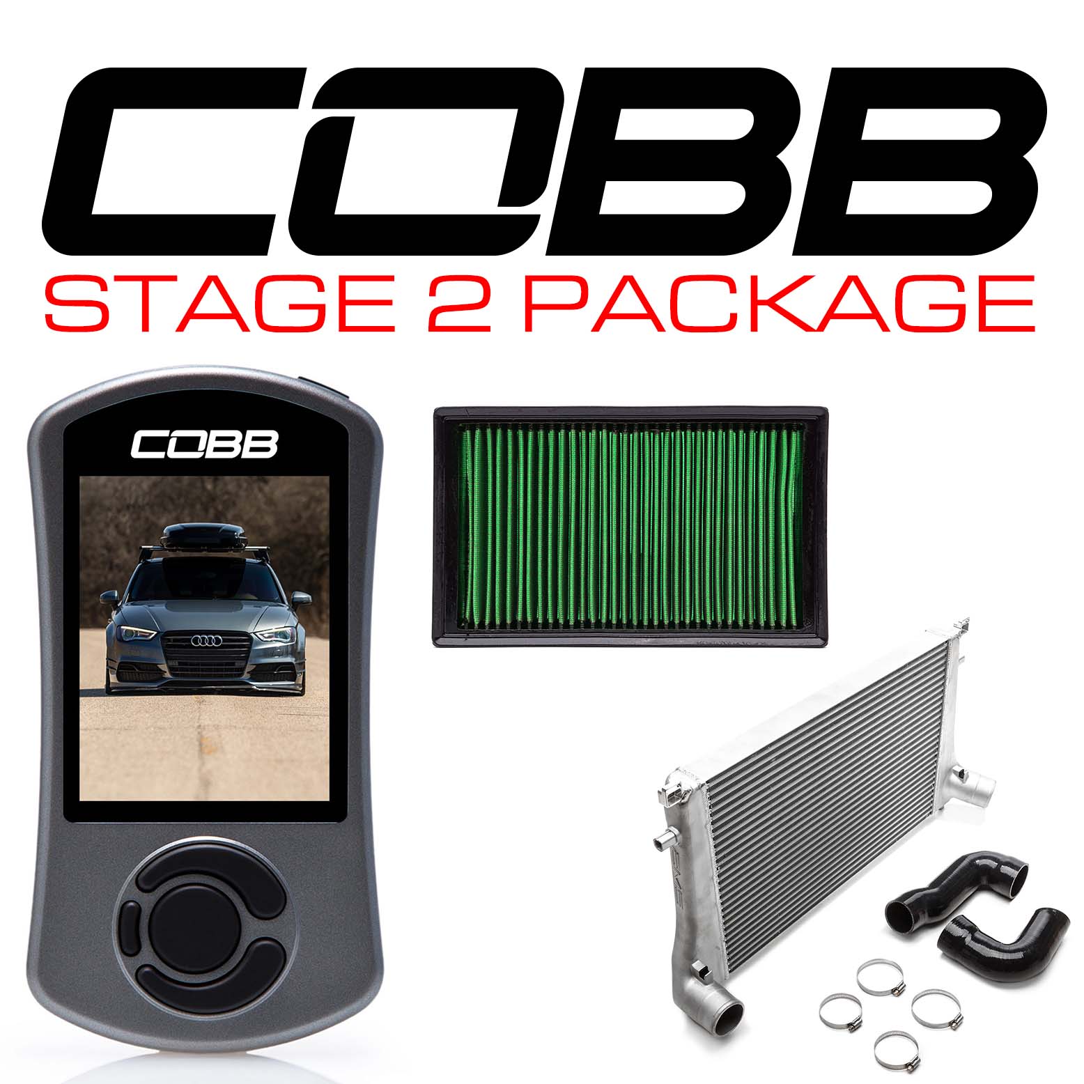 COBB VLK0020120-A AUDI STAGE 2 POWER PACKAGE A3 FWD/QUATTRO (8V)