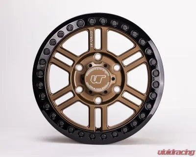 Vivid Racing VR-D16B-1560-40-61397-SBZ VR Forged D16 Beadlock UTV Wheel Satin Bronze 15x6 +40mm 6x139.7