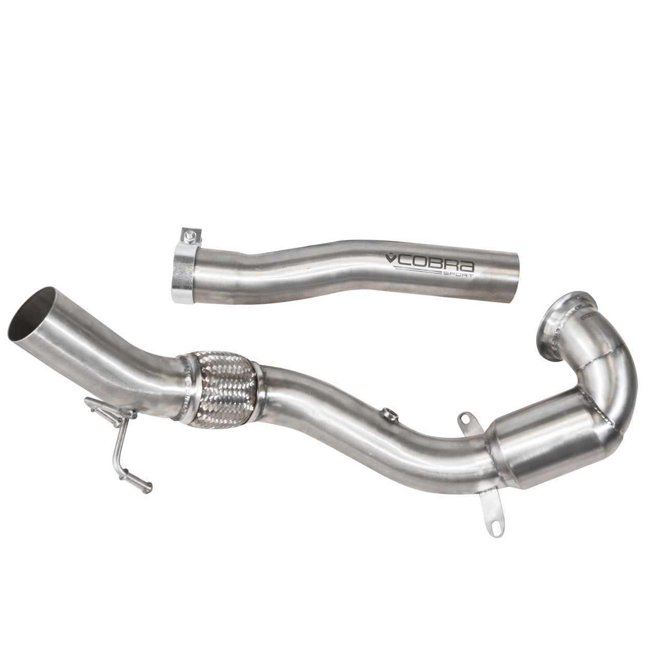 Cobra Exhaust VW Polo GTI (6C) 1.8 TSI (15-17) Sports Cat / De-Cat Front Downpipe Performance Exhaust